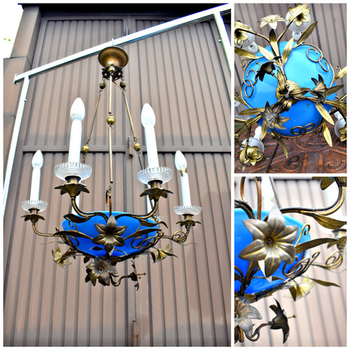 Lampadario antico xix - lampadario, secolo