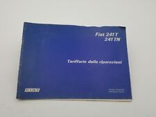Manuale officina autocarro Fiat 241 T 241TN tariffario riparazioni assistenza 77