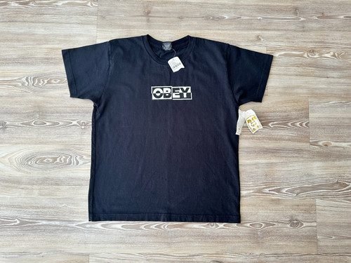 Obey maglietta nera top - obey,