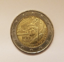 Austria 2018 2 euro, 100 anni