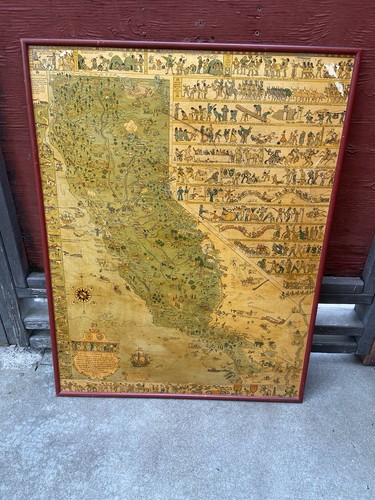 Mappa storica della california - storica,