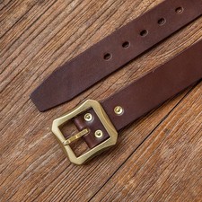 Cintura in pelle pieno fiore