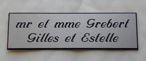 Placca incisa personalizzata - placca,