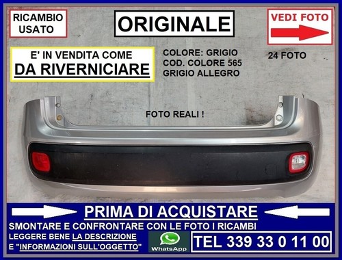 Paraurti posteriore completo - paraurti,
