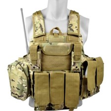 GILET TATTICO BODY  V1026MUL MULTICAM  MOLLE SOFTAIR CIRAS ROYAL  TACTICAL VEST