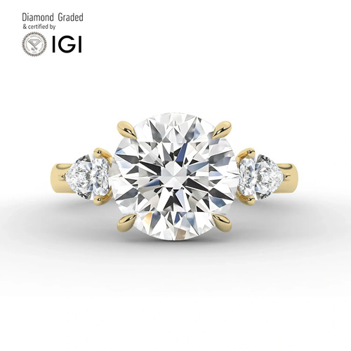 Anello trilogy diamante - anello, tondo