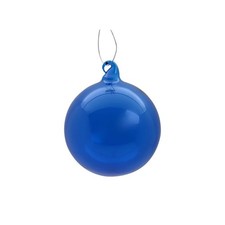 PALLINA DI NATALE IN VETRO BLU