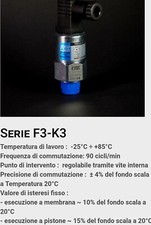 Interruttore di pressione FOX F3, pressure switch