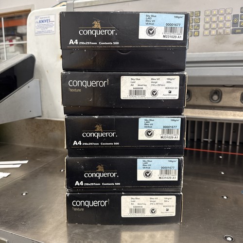 Conqueror sky blue laid 100g - conqueror,