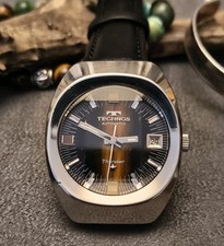 Orologio automatico Technos Thunder Date cristallo 5 sfaccettature ETA 2632 