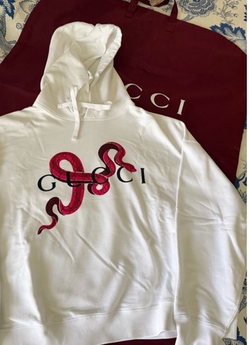 Gucci felpa bianca con - gucci,