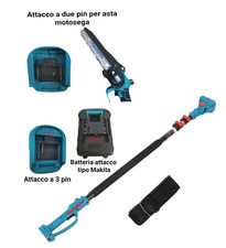 Asta telescopica snodata per Forbice Cesoia elettrosega motosega a batteria
