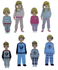 Pigiama bambino bambina lungo