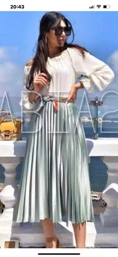 Gonna midi plissettata zara - gonna,