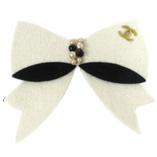 Chanel  Artificial Pearl Bow