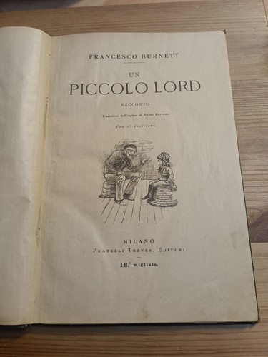Piccolo lord f burnett - un, di