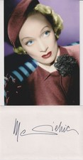 MARLENE DIETRICH autografo