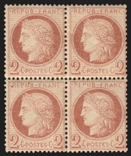 n°51, bloc de quatre, Cérès