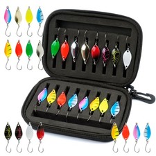 Esche Artificiali Spinning 16 Pezzi Trota Multicolore Cucchiaini Pesca Spoon