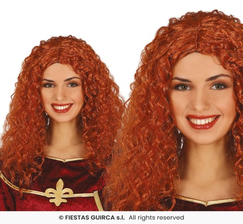 Parrucca rosso mogano - mogano, lunga