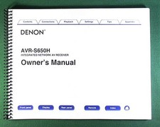 Denon AVR-S650H Instruction