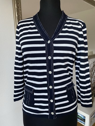 Cardigan elégance paris righe - cardigan,