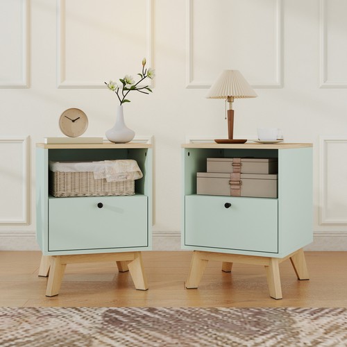 Bedside table with - table, and
