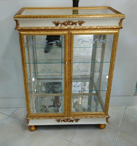 Vetrina ante legno panna - vetrina,
