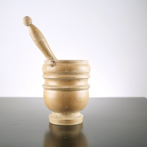 Mortaio legno - mortaio,