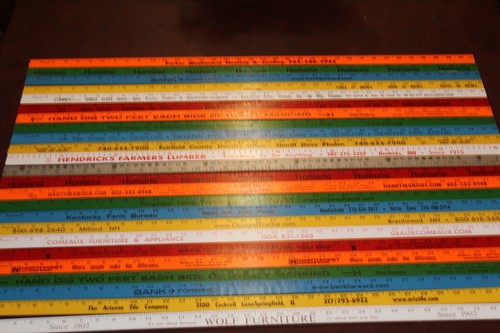 Lotto yardstick legno - 24,