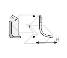 20 x ZAPPETTE ZAPPE MOTOZAPPA MOTOCOLTIVATORE GOLDONI FRESA 40/27 H113 L205 70x7