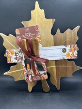 Fall Leaf Acacia Cheese Board
