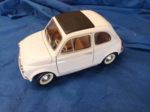 Burago fiat 500 - burago, bianca