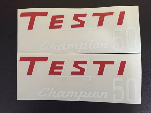 Coppia adesivi testi champion - adesivi,
