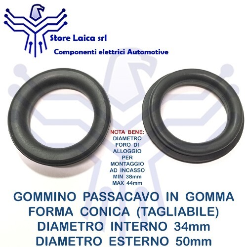 Gommino passacavo gomma - gommino,
