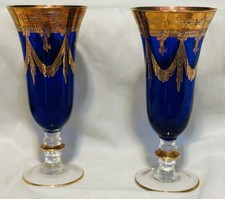 Coppia Flauti Champagne Blu