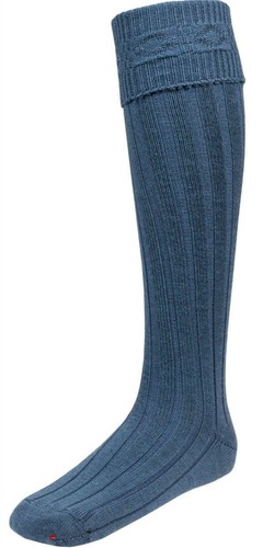 Calze tubo kilt blu - , in