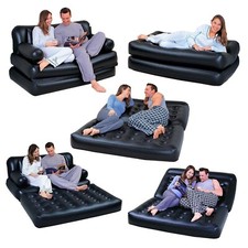 BESTWAY MULTI-MAX DIVANO LETTO MATRIMONIALE GONFIABILE 5-in-1, nero