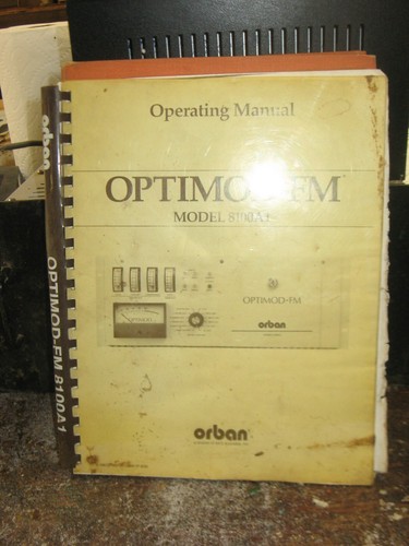 Manuale optimod 8100a1 - manuale,