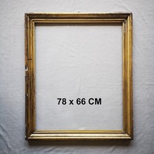 CORNICE IN LEGNO A STUCCO DORATO A FOGLIA – FINE ‘800