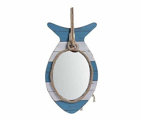 Specchio legno pesce - il,