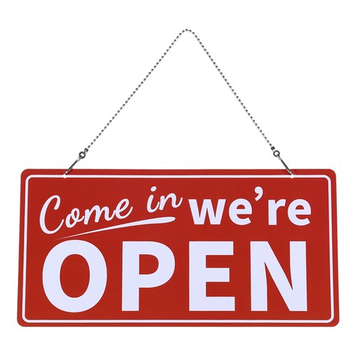 Open closed cartello pvc - open, e