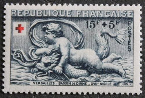 Timbre france croix - timbre,