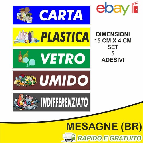 Adesivi pvc differenziata - adesivi,