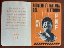 1933 FASCIO FEMMINILE TESSERA