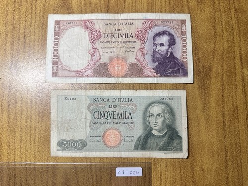 Lotto banconote lire - 2,