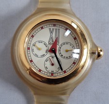 Orologio da polso MISANI quarzo vintage pop art uomo donna quadrante bianco oro