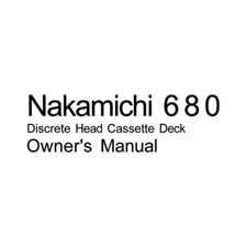 Nakamichi 680 Cassette Deck