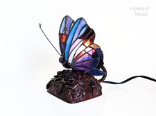 Blue Butterfly Lamp Tiffany