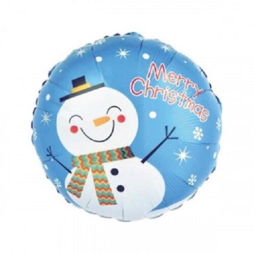 Pallone mylar pupazzo - mylar, neve